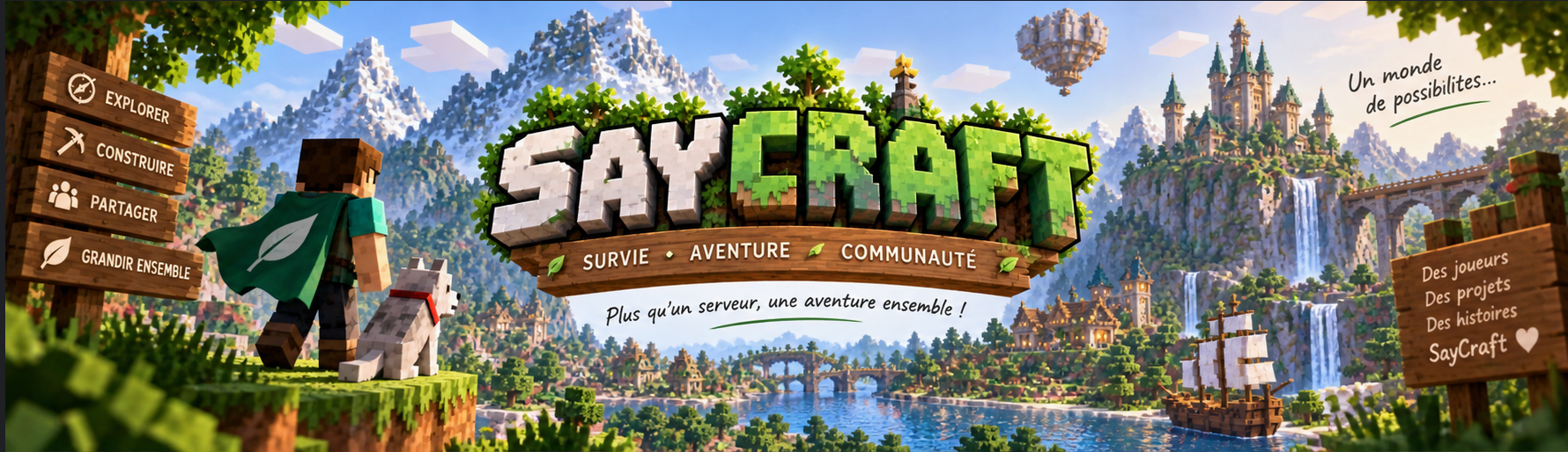 SayCraft — Survie, aventure, communauté